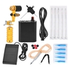10 Stücke Tattoo Maschine Kit Komplette Tattoo Maschine Nadeln Netzteil Fußpedal Tattoo Fußschalter