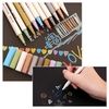 10 teile / satz Metallic Farbe Filzstift Kennzeichnung Hervorhebung mit Feinen Tipp für Fotoalbum DIY Schule Bürobedarf