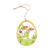 10-teiliges Ostern-Ornament-Set aus Holz zum Aufhängen,  Oster-Aniaml-Blumen-Thema,  hängende Tags,  Dekoration