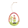 10-teiliges Ostern-Ornament-Set aus Holz zum Aufhängen,  Oster-Aniaml-Blumen-Thema,  hängende Tags,  Dekoration