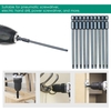 10-teiliges Schlitzschraubendreher-Bit-Set 1/4-Zoll-Sechskantschaft S2 Stahl-Magnetschraubendreher-Bit-Set für elektrische Handbohrmaschine mit Kraftschraubendreher