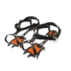 10-Zähne-Krallen Steigeisen Winter Schneespikes Ski-Eisschuh-Abdeckungen Stahlgreifer Stollen zum Klettern Wandern Wandern auf Schnee Eisschmutz