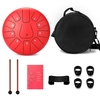 10 Zoll 11 Tone Steel Tongue Drum Hand Pan Drums mit Drumsticks Percussion Musikinstrumenten