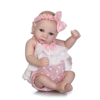 10 zoll 25 cm Reborn Baby Doll Boy Volle Silikon Schlaf Puppe Bad Spielzeug Realitic Lebensechte Rosa