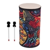 10 Zoll Conga Konga Drum Hand Drum Boden Trommel Attraktive Stoff Kunst Oberfläche mit Schultergurt Schlaginstrument zum Sammeln von Street Performance Rhythm Praxis