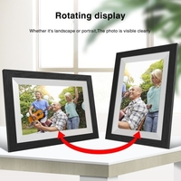 10-Zoll-Digitalbilderrahmen Spielen Sie Fotos mit Diashow,  1280x800 Digital-Bilderrahmen,  Full-HD-IPS-Anzeigewinkel Digitaler Fotorahmen mit Touchscreen ab,  senden Sie Fotos oder kleine Videos von überall,  AU-Stecker