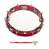 10 Zoll handgehaltenes zweireihiges Tamburin-Schlagzeug-Schlagzeug-Percussion-Instrument