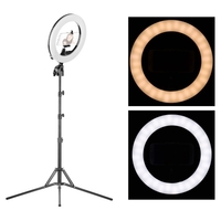 10 Zoll LED Ring Light Studio Videolampe dimmbar 3200-5500K