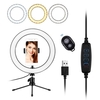 10-Zoll-LED-Ringlichtfotografie Einfülllampe 3 Beleuchtungsmodi Dimmbar USB-betrieben