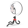 10-Zoll-Ringlichtset Dreifarbiges Licht Smart Dimming LED-Fotolicht mit BT-Fernbedienung Octopus Tripod