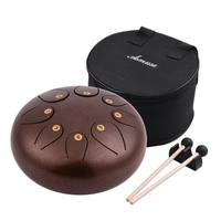 10 Zoll Steel Tongue Drum Pan Drum Percussion Steel Drum Instrument 8 Notizen