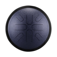 10 Zoll tragbare Stahlzungentrommel 8 Notizen Handpan Drum Travel Drum Percussion Instrument