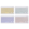 10-Zoll-Wireless-BT-Tastatur Universelles buntes wiederaufladbares BT-Keyboard mit drei Systemen Mobiltelefon-Tablet Universal-Tastatur Pink