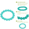 100 % Food Grade Silikon Zahnen Beißring Schleife Armband Armreif Soft Beads für Chew Baby Krankenpflege Schmuck Spielzeug BPA frei