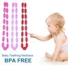 100 % Food Grade Silikon Zahnen Halskette weiche Perlen für Chew Baby Kleinkind Krankenpflege Schmuck Spielzeug für Mom BPA frei EN71 F963 FDA-Zertifikat tragen