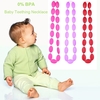 100 % Food Grade Silikon Zahnen Halskette weiche Perlen für Chew Baby Kleinkind Krankenpflege Schmuck Spielzeug für Mom BPA frei EN71 F963 FDA-Zertifikat tragen