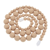 100 % Food Grade Zahnen Beißring Halskette weichen Perlen für Chew Baby Kleinkind Krankenpflege Schmuck Spielzeug für Mom BPA frei zu tragen