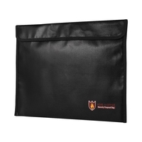 100% feuerfeste Dokumententasche Silikon beschichtetes wasserdichtes Organizer