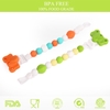 100% Food Grade nette bunte Silikon BPA-frei Pacifier Clip-Halter Kette Soft Beads für Zahnen Beißring Chew Nursing Beruhigende Schmuck Spielzeug-Baby-Jungen-Mädchen-Kleinkind-Geschenk