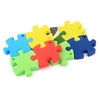 100% Lebensmittelqualität Silikon-Hand Held Unregelmäßige Puzzle Autismus Beißring Zahnen Anhänger für Halsketten-Chew-Baby-Klein Nursing Schmuck Spielzeug Mom BPA frei DIY tragen