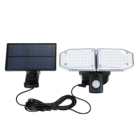 100 LEDs Split-Typ Solarlicht PIR-Bewegungsmelder Außenwandleuchte Empfindliche Beleuchtungssteuerung