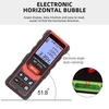 100 m wiederaufladbarer Laser-Entfernungsmesser Handheld Palm Size Distance Finder Hochpräzises Laser-Entfernungsmessgerät Digitaler LCD-Entfernungsmesser mit elektronischer horizontaler Blasenübertragung 99 Datensätze
