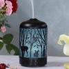 100 ml Luftbefeuchter Ätherisches Öl Aroma Diffusor 7 Farben LED-Licht Luftreiniger Metall Vintage Kühlen Nebel Diffusoren für Ätherisches Öl für Home Office