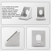100 Stück Aluminiumprofil-Schiebe-Hammermuttern-Verbinder-Set 20 Stück Eckwinkel 40 Stück 20er Serie M5 T-Nut-Muttern 40 Stück M5x8mm Innensechskantkappen-Kit