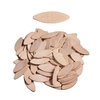100 Stück/Beutel Plankenspleißen Keks Zapfen DIY Holzbearbeitung Zapfenmaschine Massives Buchenholz Dübel Platte Tischler Holzbrett Andockwerkzeug