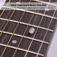 100 STÜCKE Gitarre Griffbrett Marker Inlay Dots Griffbrett Hals Seite Dot Leuchtmaterial Durchmesser von 4mm