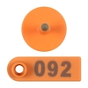100 STÜCKE nummerierte Vieh-Ohrmarke Schaf-Ohrmarke-Marker 001-100 für das Management von Vieh-Identifikations-Informationen