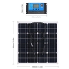 100 Watt 18 V Monokristallines Solarmodul Kit Hohe Effizienz IP65 Wasserbeständigkeit mit 10/20/30/40 / 50A Solarladeregler PWM Intelligenter Regler für Wohnmobile Auto Boot Batterien aufladen