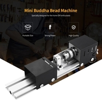 100 Watt Mini Perlen Maschine Miniatur Drehmaschine DIY Holzbearbeitung Buddha Perle Drehmaschine Schleifen und Polieren Perlen Holzbearbeitung DIY Drehmaschine Polierbohrer Werkzeug 12-24VDC