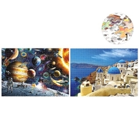 1000 Stück Puzzles Space Tourist Zeichnung für Erwachsene Kinder pädagogische Puzzle Familienspiel Home Decoration