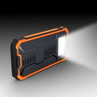 10000mAh Solar Energie Panel Ladegerät 2 USB Ports Wiederaufladbare Power Bank Portable Ladegerät für Smartphone