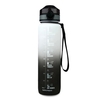 1000ml Wasser Flasche mit Motivation Zeit Marker BPA FREI dicht Sport Flasche für Outdoor Sport Fitness Gym Radfahren rucksack