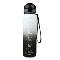 1000ml Wasser Flasche mit Motivation Zeit Marker BPA FREI dicht Sport Flasche für Outdoor Sport Fitness Gym Radfahren rucksack