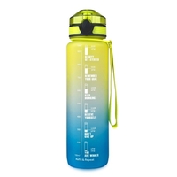 1000ml Wasser Flasche mit Motivation Zeit Marker BPA FREI dicht Sport Flasche für Outdoor Sport Fitness Gym Radfahren rucksack