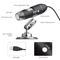 1000X USB Tragbares Mini Elektronisches Mikroskop Handheld Digitale Lupe für Laptop Desktop Insektenhaut Pflanzenbeobachtung Industrielle Prüfung Leiterplattenerkennung Strickwarenprüfung