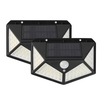 100LED Solar Wandleuchte Bewegungssensor Licht Mensch Körper Induktionslampe Außenbeleuchtung IP65 Wasserdicht für Pathway Patio Yard Garden Courtyard