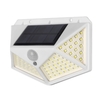 100LED Solar Wandleuchte Bewegungssensor Licht Mensch Körper Induktionslampe Außenbeleuchtung IP65 Wasserdicht für Pathway Patio Yard Garden Courtyard
