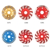 100mm 4 "Diamant Segment Schleifscheibe Disc Bowl Form Grinder Cup 22mm Innenbohrung Beton Granitmauerwerk Stein Keramik Terrazzo Marmor für die Bauindustrie