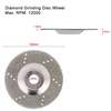 100mm 4 "Zoll Diamant beschichtete Schleifen Polieren Schleifen Disc-Sägeblatt 16 mm Innendurchmesser Rotary-Rad Grit Für Winkelschleifer