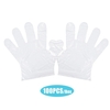 100PCS / Box Einweg-PE-Handschuhe Transparente Einweghandschuhe