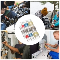 100PCS / Box Schrumpfschlauch Wasserdicht sortiert Lötdichtungshülse Drahtverbinder Schrumpfschlauch Stoßanschluss mit Aufbewahrungskoffer für Heimwerker (2: 1 Schrumpfverhältnis)