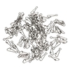 100pcs / lot Stahl Fischen gehakt Snap Links Fischen Schwenker-Verschluss-Haken-Linie Stecker Carp Fishing Tackle