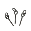 100pcs 14mm Boilies Bait Schrauben mit Oval Link-Loops Swivel Carp Fishing Terminal-Rig Pop Ups Tackle