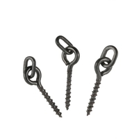 100pcs 14mm Boilies Bait Schrauben mit Oval Link-Loops Swivel Carp Fishing Terminal-Rig Pop Ups Tackle