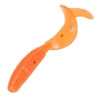 100pcs 4cm weiche künstliche Angelköder Swimbait Tail Grub Köder Wurm Moggot Grub Köder Köder