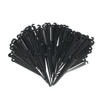 100pcs feste Stamm-Tropfenfänger-Bewässerungs-Wert-Satz Stützpfosten für Blumen-Bett-Kräuter-Garten